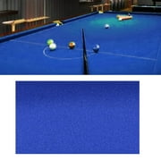 Worsted Billiards Cloth Accessories Fabric 7 8 9ft Cover Tablecloth Replacement Wool Long Mat Felt Durable for Game Playing , Blue , 2.6x1.45M