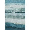 thumbnail image 2 of Addison Rugs Mayfield Premium Machine Washable Transitional Stripes Teal Rectangle Rug, 10' x 14', 2 of 6