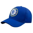 thumbnail image 2 of Icon Sports Chelsea FC Futbol Club Embroidered Logo 6 Panel Cap Soccer - Navy Faded Logo [Custom Name/Number], 2 of 5