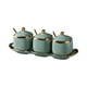 thumbnail image 1 of Cateissary Recipientes de almacenamiento duraderos Frescura duradera para ingredientes Frascos de almacenamiento Botes Frascos de especias Organizadores de utensilios de cocina aguacate verde, 1 of 6