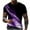 Purple, variant on Elvqul Mens Shirts Elastic Casual T-Shirts Purple Gym Pullover Printed Sports Everyday Crew Neck Shirts for Men Short Sleeve