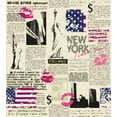 thumbnail image 3 of Ambesonne United States Duvet Cover Set, Newspaper New York Sketchy of Liberty and Texts Lipstick Vintage, Decorative 3 Piece Bedding Set with 2 Pillow Shams, King Size, Beige King Beige, 3 of 3