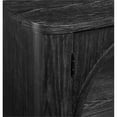 thumbnail image 6 of Modern Contemporary Wood 80" Console with glass doors Fully Assembled Black, 6 of 9