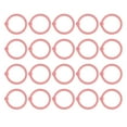 thumbnail image 4 of 40 anillos para carpetas, multifunción, varios colores, agujero redondo, papel de hojas sueltas, anillos individuales, color rosa, 4 of 5
