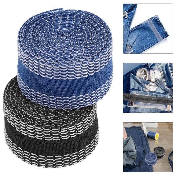 GAXIRE 2 Rolls Gaffer Tape Black Self Adhesive Hem Tape For Everyday Wear Trousers Men Women