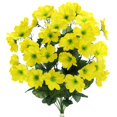 thumbnail image 1 of 18 Stems Faux Full Blooming Wild Flower Bush - Yellow, 1 of 1
