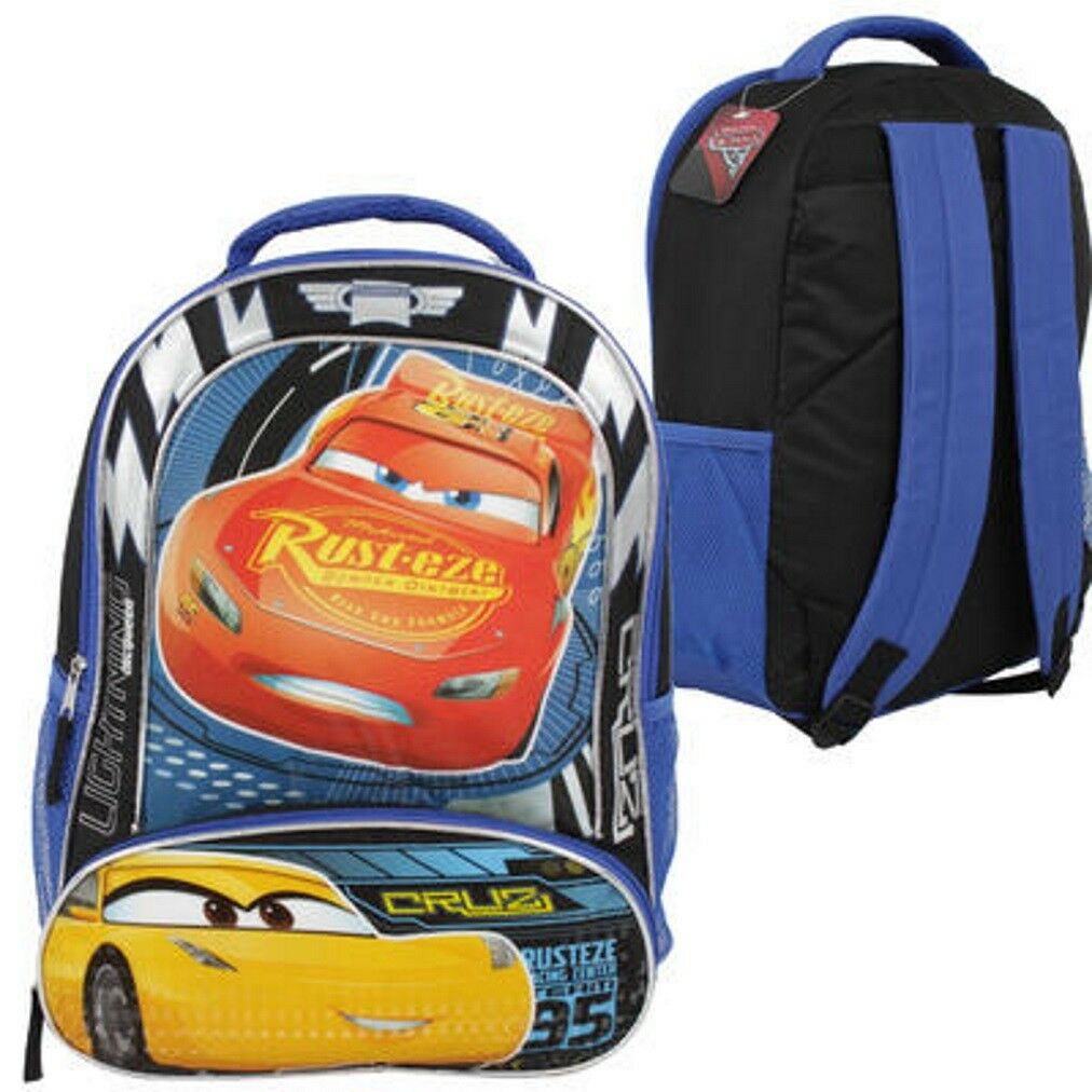 Disney Pixar Cars Rust-Eze School Backpack With Pencil Pouch - Black / Blue - image 1 of 1