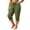 *Green, variant on VBVC Women's Plus Drawstring Loose Capri Joggers , Casual Summer Stretchy Pants For Women , Ladies' Comfy Adjustable Hem Crop Trousers with Pockets, Black , XL-5XL