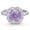 02-February Amethyst Pupple, variant on Birthstone Ring for Women,Silver Plated Halo CZ Adjustable Ring,Vintage Promise Band Ring,Valentine’s Day Birthday Christmas Mother’s Day Jewelry Gift for Wife Mom Girlfriend