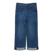 Wonder Nation Toddler Boys Straight Leg Jeans with Roll Cuffs, Sizes 12M-5T