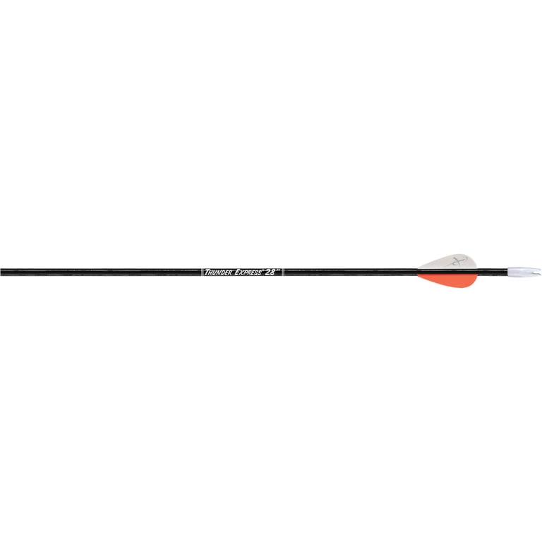 12 pack) Carbon Express Thunder Express Black Youth Arrow, 28