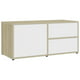 vidaXL TV Cabinet Blanc et Chêne Sonoma 31.5"x13.4"x14.2" Bois d'Ingénierie – image 2 sur 5