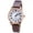 Coffee, variant on Simple Style White Back Multi-Colour Selectable Watches Ladies Digital Quartz Watches Imitation Leather Watches