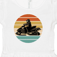 thumbnail image 4 of Inktastic Snowmobile Retro Sunset Girls Baby Dress, 4 of 5