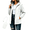 White, variant on Zylanna Women Packable Rain Jackets Windbreaker, with Pockets Waterproof Adjustable Hem & Hooded Lightweight Travel Outdoor Casual Daily Raincoat Dark Gray