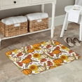 thumbnail image 7 of Honeii Pumpkin Corn Daisy Pattern Door Mat, Welcome Door Mats Outdoor Indoor, Stain and Fade Resistant, Non-Slip Entry Matfor Bedroom, Bathroom, Kitchen, 7 of 7