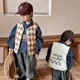 thumbnail image 5 of Ropa de otoño para bebés, chaqueta sin mangas para niños, chalecos de invierno para niños pequeños, chaleco de plumón de pato con un solo pecho, abrigo, prendas de vestir para niños, 5 of 5