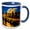 Blue/White, variant on 3drose, Netherlands, Amsterdam, River Amstel, Magere Brug - Eu20 Jen0209 - Jim Engelbrecht, 11oz Magic Transforming Mug