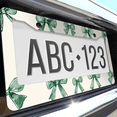 thumbnail image 6 of 1 Pcs Green bows License Plate Frame, License Plate Cover for Car Decorative Parts, Aluminum License Plate Bracket Holder Rust-Proof Weather-Proof for US Standard Car, 6 of 9