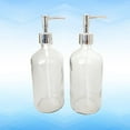 thumbnail image 3 of 2pcs 500ml Empty Glass Pump Lotion Bottles Containers Toiletry Bottles Simple Shampoo Container, 3 of 8