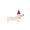 White 1W2, variant on ZZkhGO Dachshund Christmas Tree Ornament, Non-Woven Fabric Hanging Decoration, Cute Dog Shape Pendant for Window Wall
