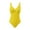 Yellow, variant on Clearance Swimsuits One Piece Women's Sleeveless V neck Swimsuit Ribbed Knitted Swimsuit Solid Color Bathing Suits