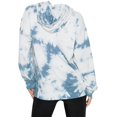 thumbnail image 2 of Victoria's Secret Stretch Fleece Pullover Hoodie Color Tie Dye Blue Size Small New, 2 of 2