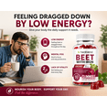 thumbnail image 3 of Healblend Beet Root Gummies 200mg - Nitric Oxide Booster Beets with Iron for Heart Health, Circulation & Healthy Blood Pressure Support, Natural Flavored - 60 Gummy, 3 of 11