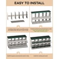 thumbnail image 3 of Alician 10 Compartment Metal Chicken Nesting Box for Laying Eggs, Rustproof Wall-mountable Roll Away Chicken Laying Boxes, 3 of 6