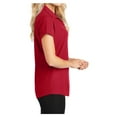 thumbnail image 3 of Womens Dry Zone Grid Polyester Polo T-Shirt Engine Red Medium, 3 of 6