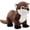 Brown-Otter, variant on Muiteiur 98'' Giant Snake Stuffed Animal Green Boa Constrictor Snake Plush Toy