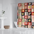 thumbnail image 2 of Pioneer Flower Floral Print Pattern Shower Curtain 72"x84", Bathroom Decorative Shower Curtain Set with 12 Hooks, Waterproof Washable, 2 of 6