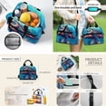 thumbnail image 4 of Jeiento 4-Piece School Backpack and Lunch Box Set for Kids Boys Girls 17 Inch Cute Turtle Backpack with Pencil Case Bookmark Padded Straps Bookbag for Back to School, 4 of 7