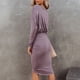 thumbnail image 4 of Vestido cruzado, vestido con paquete de cadera Vestido cruzado puro para mujer Vestido con paquete de cadera Optimizado para la excelencia, 4 of 6