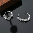 thumbnail image 6 of Raymard Men's Dragon Pattern Earrings Titanium Steel Hypoallergenic Piercing Men Hoop Earrings Dragon Totems Hip-hop Punk Jewelry, 6 of 6