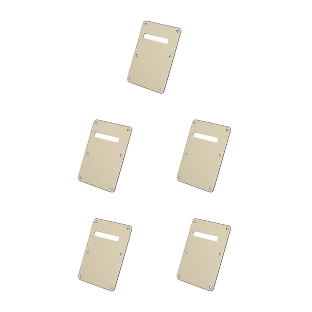Wosthever 2 piezas de placa trasera de guitarra resistente al desgaste, piezas de repuesto de la contraportada del trémolo, placa de raspado, Type2 NO2