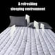 thumbnail image 5 of Colchón De Fibra, Protector De Cama Plegable, Mayor Soporte Y Suavidad, Comodidad Transpirable, Absorbe La Humedad, Fácil De Guardar Y Transportar, 5 of 7