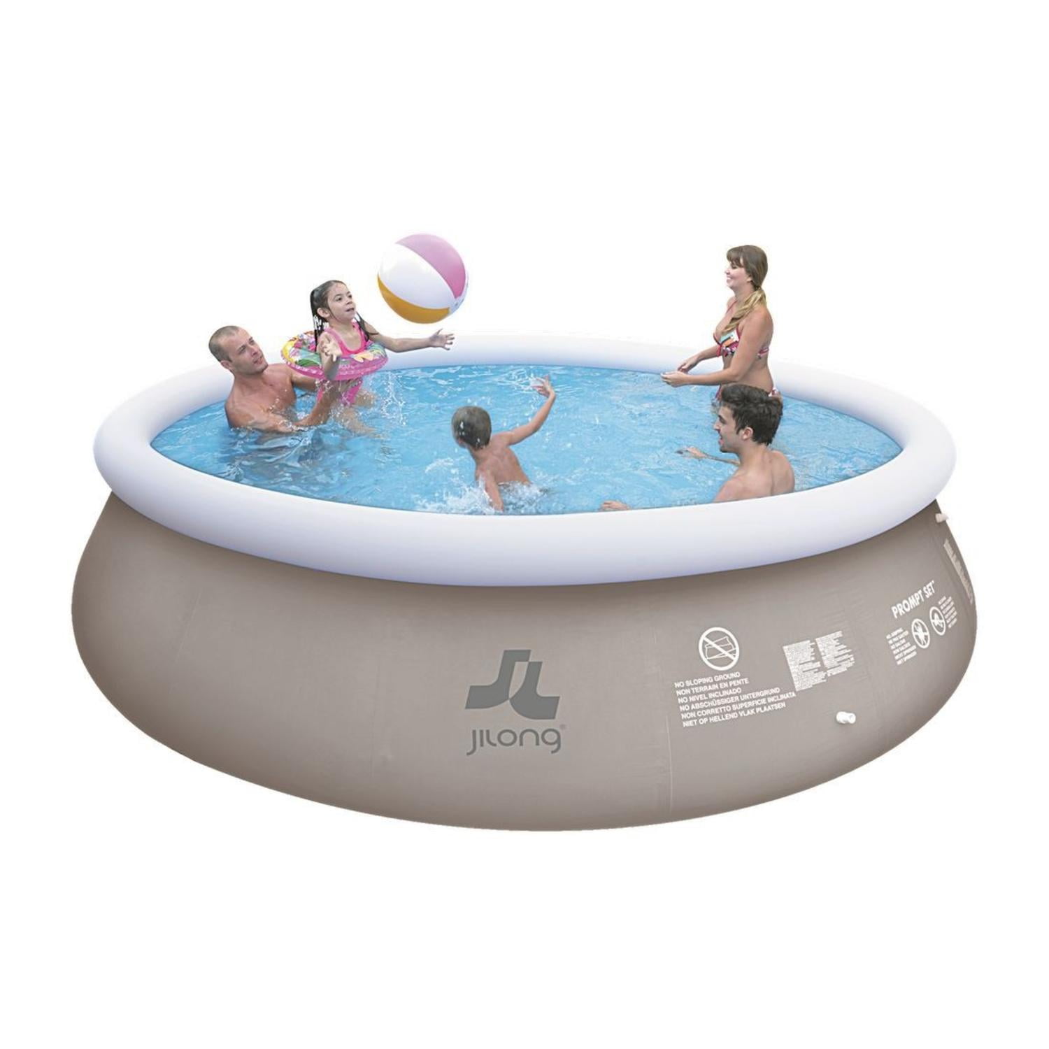 white inflatable pool