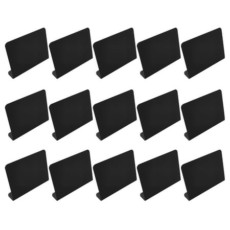

Reduced！15pcs Name Tags With Base For Labeling Food Menu Blackboard Mini Chalkboard Sign
