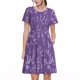 thumbnail image 1 of Easygdp Lavender Flowers para Vestido Transpirable de Mujer, Vestido Suelto de Manga Corta con Pliegues y Bolsillos para el Verano, 1 of 6