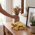 thumbnail image 7 of Pyrite Crystal Turtle Figurine, Tortoise Shell Decor for Home Office Desk Shelf, Feng Shui Style Tortoise Living Room Table Display Shelf Gift, 7 of 7