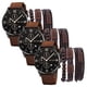thumbnail image 1 of Reloj de pulsera ClassicTickCoffee 3Pzas Ø Dial 4cm Longitud 23cm Ancho 2.2cm Grosor 1cm Café., 1 of 1