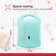 Holstein Housewares 4-Section Heart-Waffle Maker, Mint Electric Belgian Waffle Makers