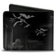 thumbnail image 2 of Cartera plegable de PU con hebilla para hombre, color negro y gris, 4.0" x 3.5", 2 of 5