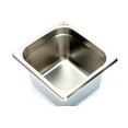 thumbnail image 2 of [6 Pack] 1/6 Size 4 inch Anti-Jam 25 Gauge Steam Table Pan NSF Stainless Steel, 2 of 2