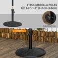 thumbnail image 4 of Outsunny Base de Parasol de Patio 31 Lb Support de Parasol de Marché Extérieur en Béton, 4 of 10