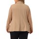 thumbnail image 3 of Blazers de Talla Grande para Mujeres Chaquetas de Trabajo Chaquetas con Solapa de Muesca Blazer de Encaje Color Caqui 2X, 3 of 5