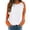 Orange, variant on Kelon Womens Football Print Crew Neck Sweatshirts Long Sleeve Casual Pullover Top Game Day Outfits, L