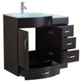 thumbnail image 2 of 72 Black Vanity Set - Two 24 Sink Bases, Two 12 Drawer Bases (LV5-C16-72-B), 2 of 4