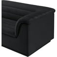 thumbnail image 4 of Meridian Furniture Cascade Black Velvet Fabric Modular Sofa, 4 of 11